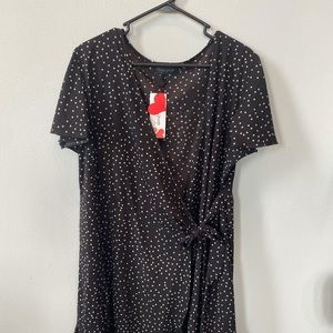 Relipop Polka Dot Wrap Dress